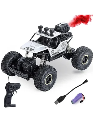Niyamat NIYAMAT 1:16 Remote Control Toy Car with Mist Smoke Spray High Speed Rock Crawler Rechargeable OffRoad Monster Truck Climbing Car Toy for Kids