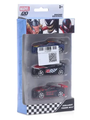 Marvel Go Collection Battle SUV Thor Venom & Miles Morales Toy Cars Pack of 3 Mulicolor