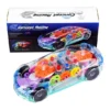 NEGOCIO 360 Degree Bump & Go ABS Plastic Rotating Transparent Concept Racing Car with 3D Flashing Led Lights & Music (Color May Vary)