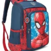 CITIZEN Spiderman Backpack for Boys 6 To 9 Years 24L Navy Blue 17 Inches