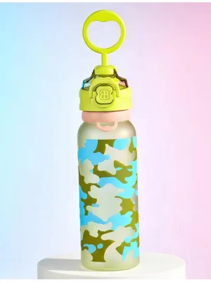 2 in 1 Baby Sipper Bottle for Kids AntiSpill Sippy Water Bottle BPA Free Sippy Baby Bottle Sippers 900ml Sipper Water Bottle for Kids Babies Infants & Toddlers 6 Months to 10 Yrs (Green)