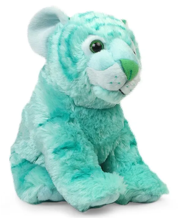 Vibes Tiger Soft Toy Mint Green 26 cm