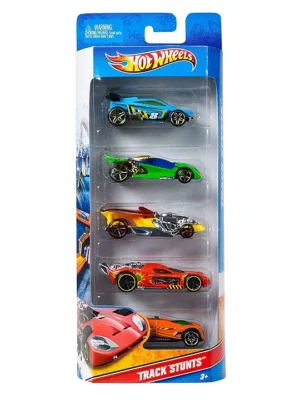 Hot Wheels Hotwheels 5 Diecast Free Wheel Toy Car Pack of 5 (Colours & Designs May Vary)
