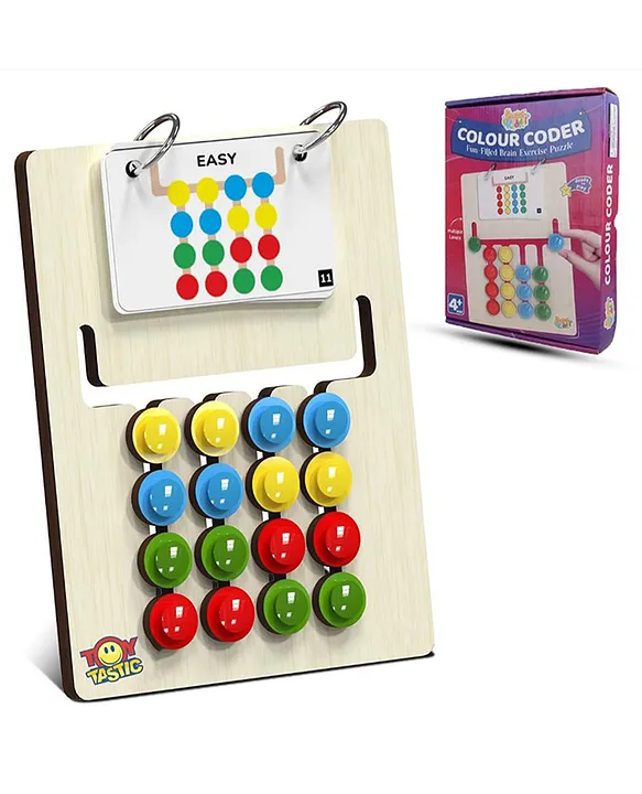 Wooden Montessori Slide Puzzle for Kids Learning Toys for Kid Slide Puzzle Game Color Matching Brain Teasers Logic Game Preschool Educational Toys for 345678