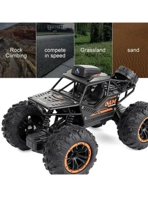 AKN TOYS Remote Control Car Rc Cars With 720p Hd Fpv Wifi Camera2.4ghz 1/18 Scale Offroad Remote Control Truck Monster Trucks Pack of 1 ( Color May Vary )