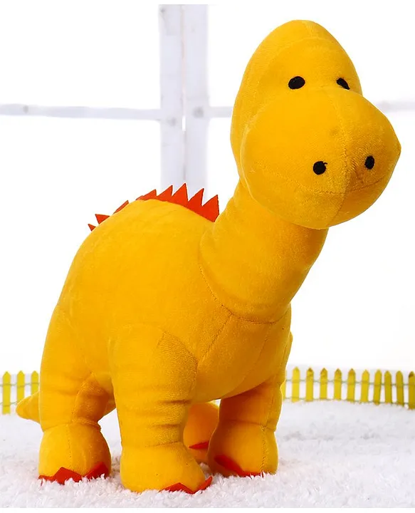Play Toons Dino Soft Toy Yellow Height 40 cm