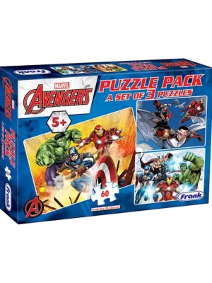 Frank Avengers Jigsaw Puzzle Multicolour Set of 3 (60 Pieces) for kids above 6+ Years 90154