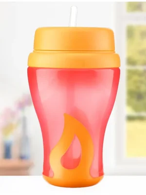 Slide straw Sipper Yellow Red