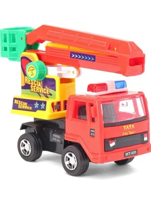 Shinsei Pull Back Action Rescue Service Truck Toy Red(Color May Vary)