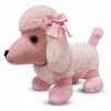 Cute Poodle Puppy Plush Toy Pink Length 40 cm