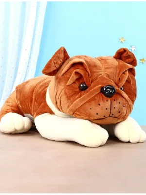 Bull Dog Soft Toy Brown Length 60 cm