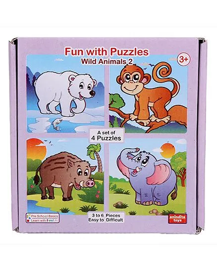 Anindita Fun With Puzzles Wild Animals II