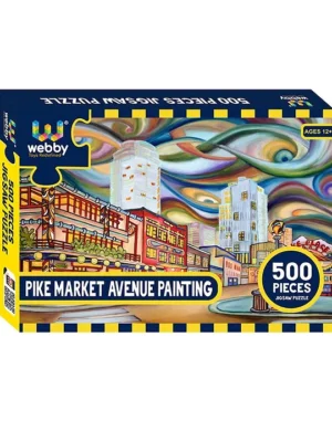 Pike Market Avenue Painting Jigsaw Puzzle 500 pieces