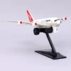 Shinsei Pull Back A380 Qantas Plane with Stand White
