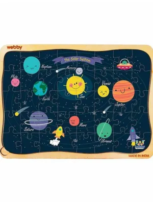 Wooden Solar System Jigsaw Puzzle 40 Pieces
