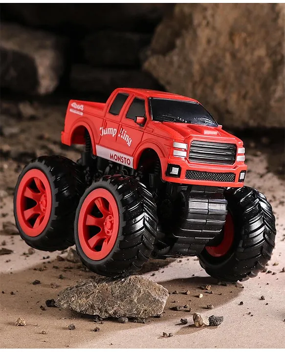 Monsto Friction Powered Monster Toy Truck Red Height 9.5 cm