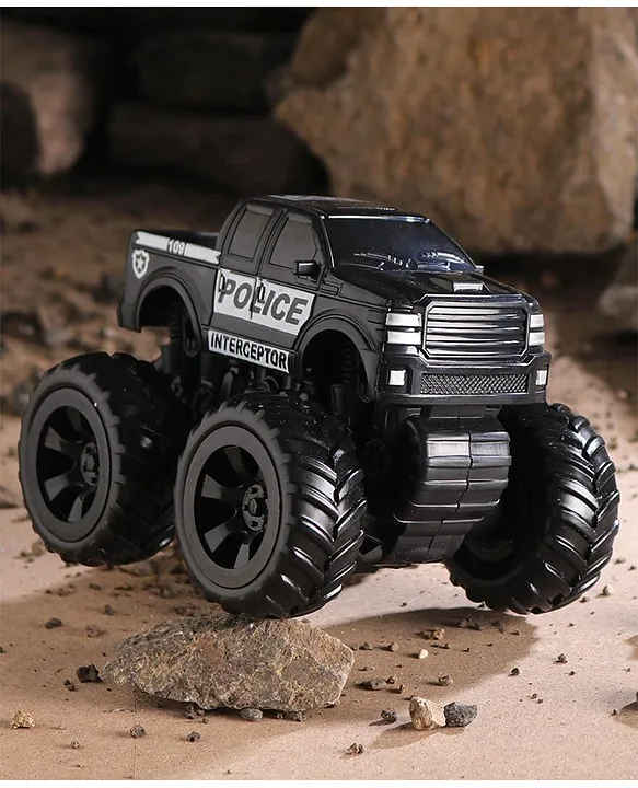 Monsto Friction Powered Monster Truck Toy Black