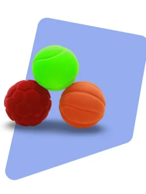 Foam Soft Balls Pack of 3 Red Green Orange
