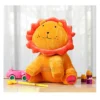 Sun Flower Lion Plush Toy Orange Height 35 cm